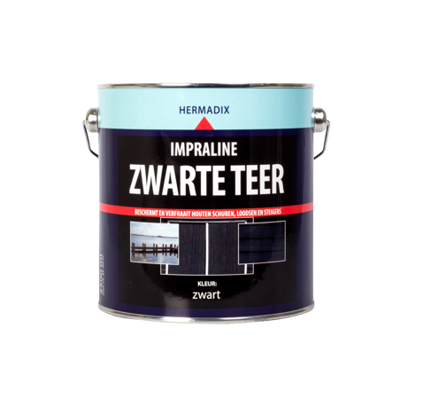 Hermadix Impraline zwarte teer 2,5L